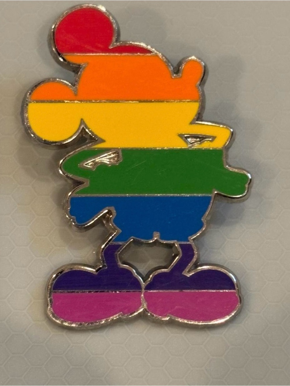 Disney Mickey Mouse rainbow pride pin